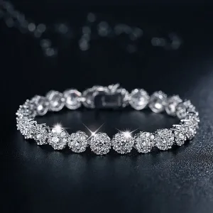 White Gold CZ Diamond Bracelets (CGD-096)